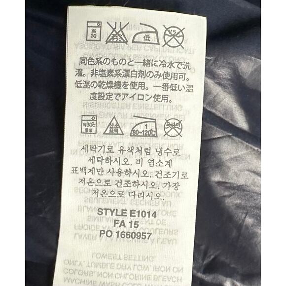 J. Crew Shiny Quilted Field Puffer Down Vest Navy Blue E1014 Petite Size PXS - Picture 15 of 15